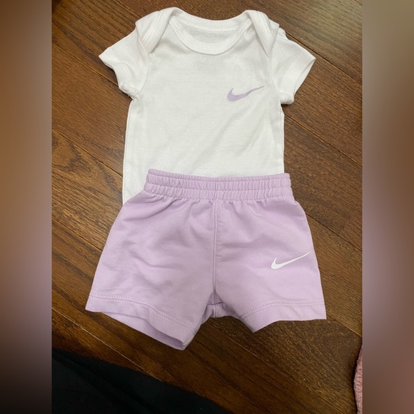 Nike Kids Light Purple Shorts - Picture 1 of 5